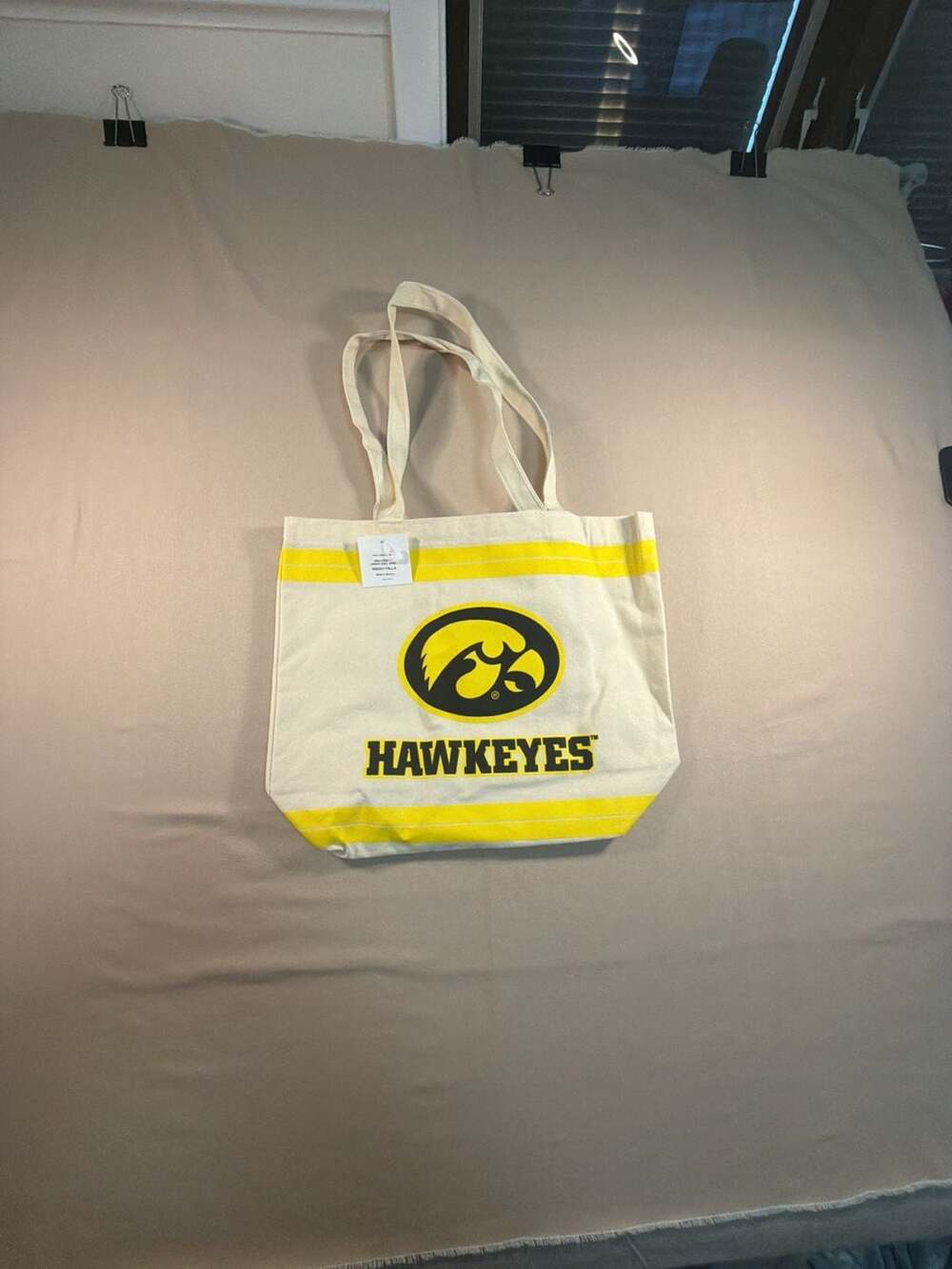 Indigo Falls Iowa Hawkeyes Canvas Daily Grind Tote Bag New